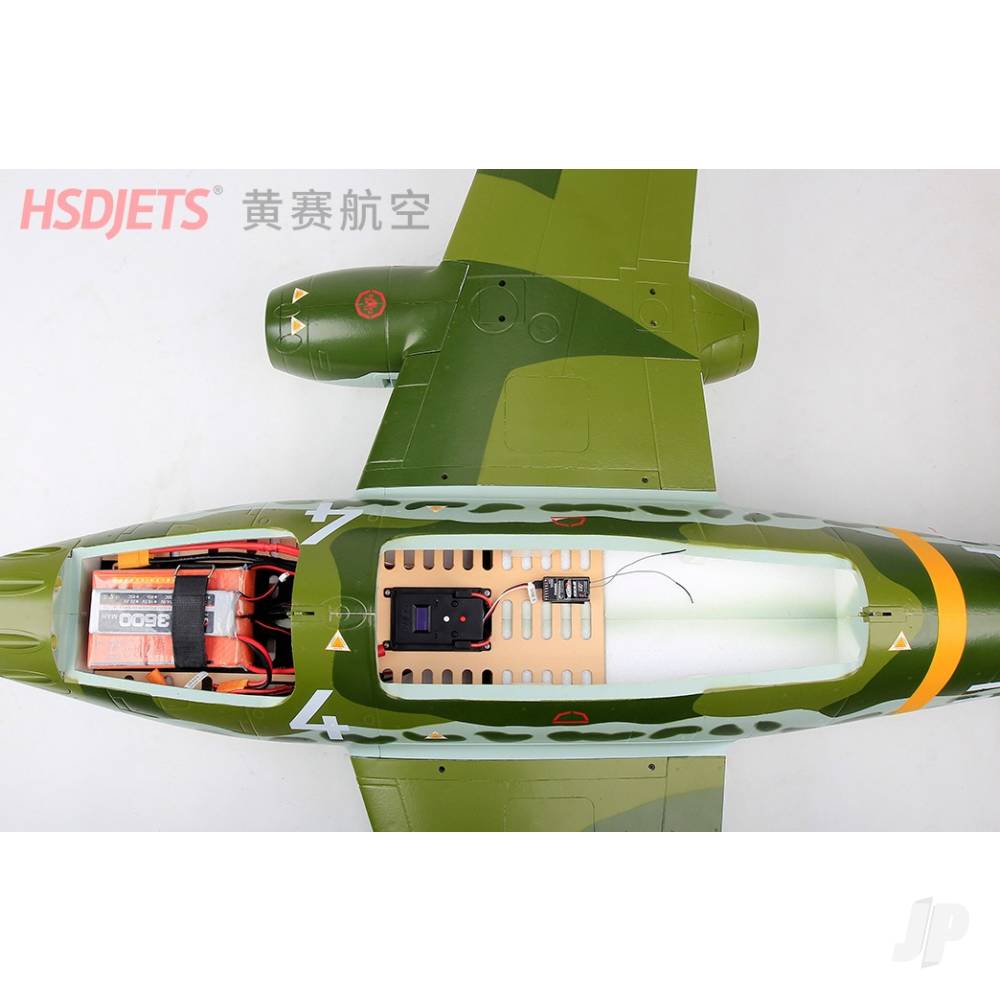HSD Jets ME-262 Twin 90mm EDF Foam Jet, Green Camo (PNP 12S) | EDF