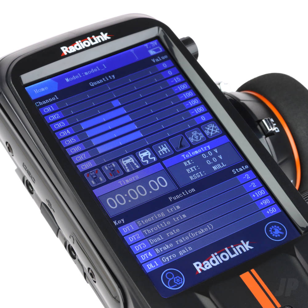 Radiolink RC8X　　バッテリー付き Amazon.com: Radiolink RC8X 8CH 2.4G RC Transmitter and
