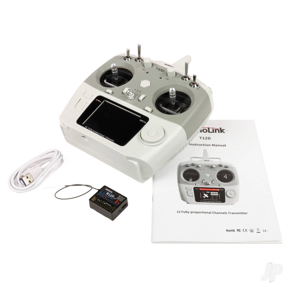 RadioLink T12D 2.4GHz 12-Channel Transmitter with R12F Receiver