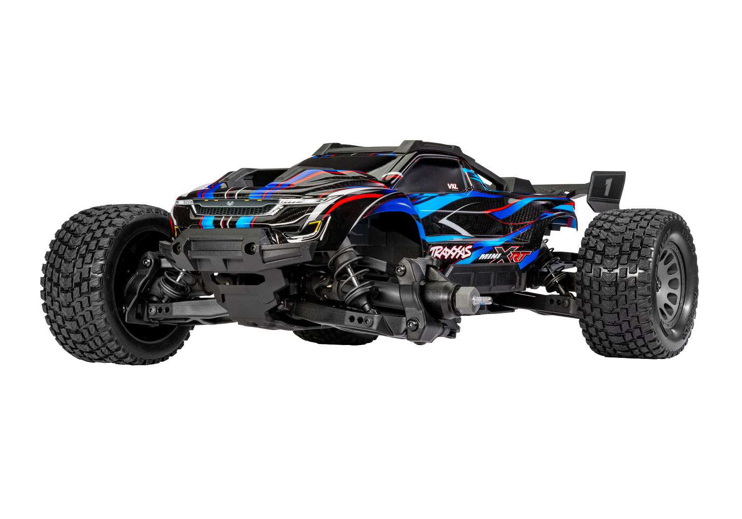 Traxxas Mini XRT RTR TQi VXL-3s - USB-C Charger / 2s Li-Po (Blue