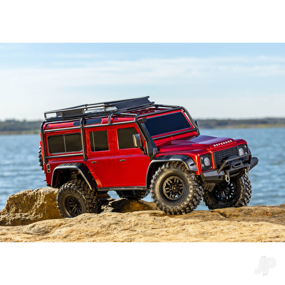 TRX-4 Land Rover Defender 1:10 4X4 Electric Trail Crawler, Red (+