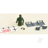 German Tiger I Decals Driver and Fittings (Grey) (for HLG3818)