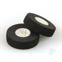 30mm Sponge Wheel - White Centre (2 pcs)