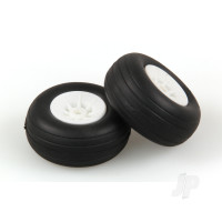 1 1/2in - (37mm) White Wheels (2 pcs)