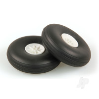 3in - (75mm) White Wheels (2 pcs)