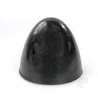3 1/2in (89mm) Black Flatback Nylon Spinner