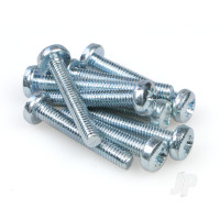Metal Crosshead Screw, M4 x 25 (10 x 5 pcs) (5 Packs of 10 packets, 50 pcs total)