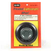 4in Diameter Treaded Lightweight Wheel (1 per card)