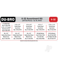 6-32 Hardware Assortment Kit (204 pcs)
