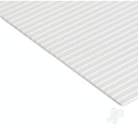 Clapboard Siding Sheet, 1.0 x 300 x 600mm, 1.3mm Spacing (.040 x 12 x 24in, .050in Spacing) (1 per pack)