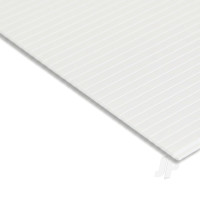 V-Groove Siding Sheet, 1.0 x 300 x 600mm, 6.3mm Spacing (.040 x 12 x 24in, .250in Spacing) (1 per pack)