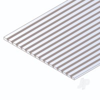 Novelty Siding Sheet, 1.5 x 300 x 600mm, 4.8mm Spacing (.060 x 12 x 24in, .188in Spacing) (1 per pack)