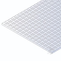 Sidewalk Sheet, 1.0 x 150 x 300mm 6.4mm Spacing (.040 x 6 x 12in, .250 Spacing)
