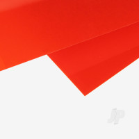 Transparent Coloured Sheet, 0.3 x 150 x 300mm (.010 x 6 x 12in), Red (2 per pack)