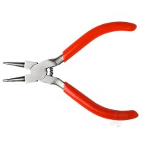 Spring Loaded Soft Grip Plier 5in, Round Nose (Carded)