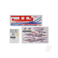 Decal Sheet (for 1100mm P-51D Mustang) (Dago Red)