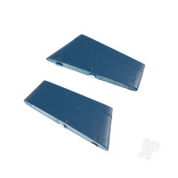 Ventral Fin W/ Decal Sheet (Pair) (for 2024 64mm F-16/ 2023 64mm F-16) (Thunderbird)