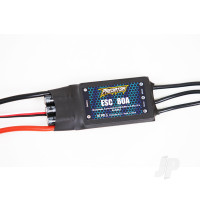 80A ESC With 300mm Input Cable, 4.0mm Motor Connector, EC5 (for YAK130 V2 /Avanti V3/ 1700mm P-51/1700 F4U V3/70mm Viper)