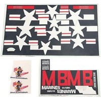 Decal Sheet - Big Bossman (for 1700mm F7F V2) (Blue)