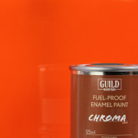 Chroma Enamel Fuelproof Paint Gloss Orange (125ml Tin)