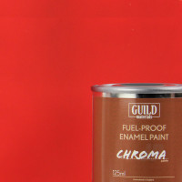 Chroma Enamel Fuelproof Paint Matt Red (125ml Tin)