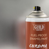 Chroma Enamel Fuelproof Paint Gloss Silver (400ml Aerosol)