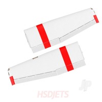 Main Wing Complete (Servos + Lights) (Red) (for 182 2000mm)