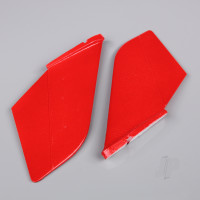 Vertical Fin Set Red (Painted with decal) (for F-38)