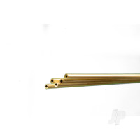 Brass Round Tube, 1/16 x 36in - .014in Wall