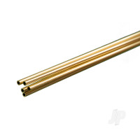 Brass Round Tube, 3/32 x 36in - .014in Wall
