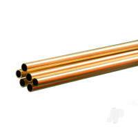 Brass Round Tube, 3/16 x 36in - .014in Wall (Bulk Pack of 6 Items)