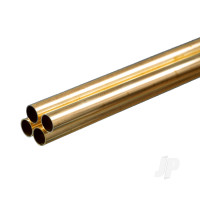 Brass Round Tube, 5/16 x 36in - .014in Wall (Bulk Pack of 4 Items)