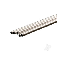Aluminium Round Tube, 5mm x 1m, .45mm Wall (Bulk Pack of 5 Items)