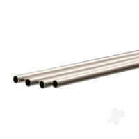Aluminium Round Tube, 6mm x 1m, .45mm Wall (Bulk Pack of 4 Items)