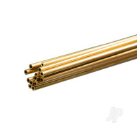 Brass Round Tube, 2mm x 1m, .45mm Wall (Bulk Pack of 5 Items)