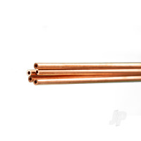 Copper Round Tube, 2 x 1000mm - .36mm Wall