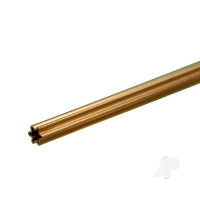 Brass Star Tube .014in Wall x 12" Long (2 pcs)