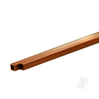 Copper Square Tube, 1/8 x 12in (2 pcs)