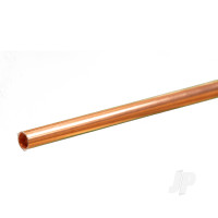 Copper Round Tube, 7/32 x 12in, .014in Wall