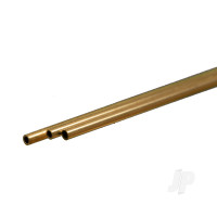Brass Round Tube, 3/32 x 12in - .014in Wall (3 pcs)
