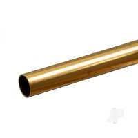 Brass Round Tube, 5/16 x 12in - .014in Wall