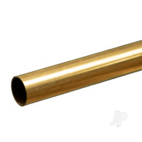 Brass Round Tube, 3/8 x 12in - .014in Wall