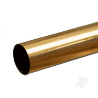 Brass Round Tube, 5/8 x 12in - .014in Wall