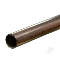 Stainless Steel Round Tube, 1/2 x 12in, 028in Wall