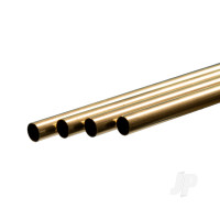 Brass Round Tube, 13/32 x 36in - .014in Wall (Bulk Pack of 4 Items)