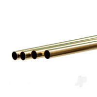Brass Round Tube, 7/16 x 36in - .014in Wall
