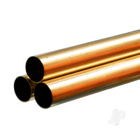 Brass Round Tube, 5/8 x 36in - .014in Wall (Bulk Pack of 3 Items)