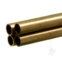 Brass Round Tube, 3/8 x 36in - .029in Wall (Bulk Pack of 4 Items)