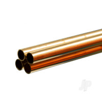 Brass Round Tube, 7/16 x 36in - .029in Wall