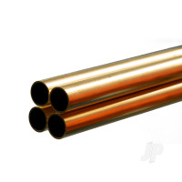 Brass Round Tube, 1/2 x 36in - .029in Wall
